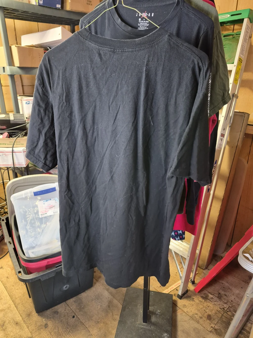 Alstyle Men's Black Ride Along 2 Graphic Tee with White and Yellow Print Bin 53